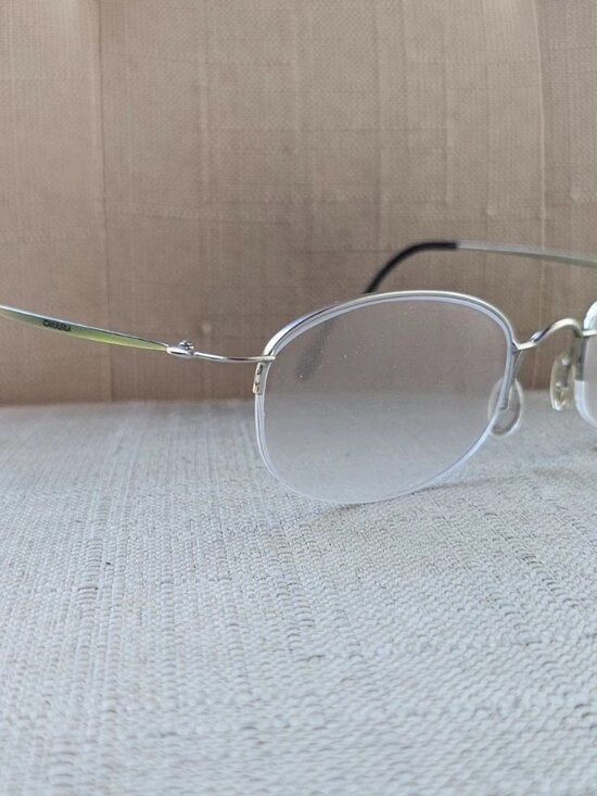 Carrera Glasses Frame Silver Tone Half Rim Wired Eyeglasses Frame Made in Italy main image 6